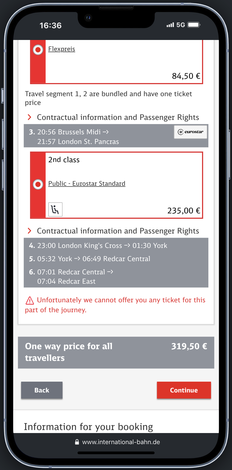 Deutche Bahn Screenshot